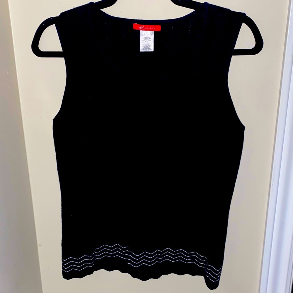 Anne Klein black tank top - GUC, size M